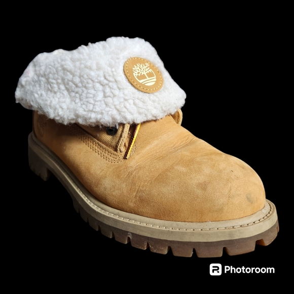 Timberland Lined Sherpa Roll Down Boots Waterproof - Picture 4 of 8